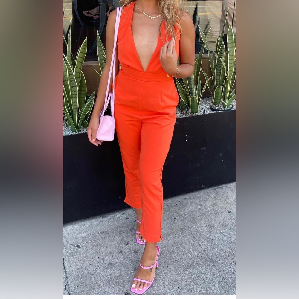 Hello Molly Deep V Jumpsuit